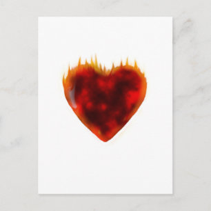 Flammenherz Postkarte