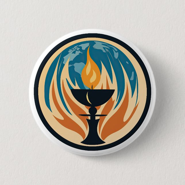 Flammenkhalice Button (Vorderseite)