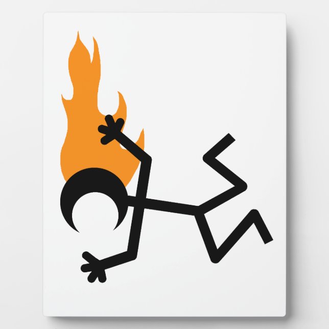 Flammenkopf Fotoplatte (Vorderseite)