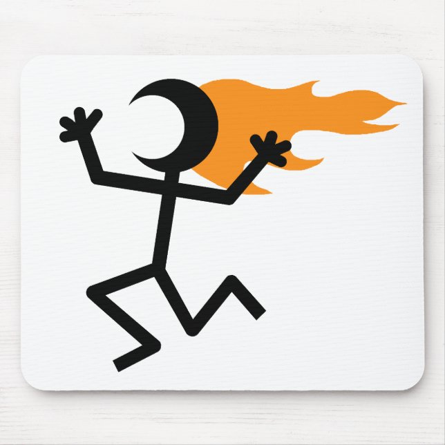 Flammenkopf Mousepad (Vorne)