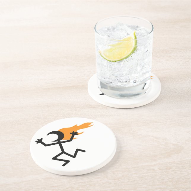 Flammenkopf Untersetzer (Seite)