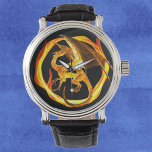 Flammenkreis des Feuerdrachen Armbanduhr<br><div class="desc">Dieses Design wurde durch digitale Kunst erstellt und kann personalisiert werden, indem Sie auf den Knopf Anpassen klicken und die Farbe ändern, einen Namen, Initialen oder Ihre Lieblingssprache hinzufügen. Kontaktieren Sie mich unter colorflowcreations@gmail.com , wenn Sie dieses Design für ein anderes Produkt haben möchten. Kaufen Sie meine originale abstrakte Acrylmalerei...</div>