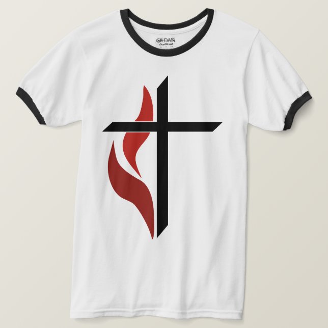 Flammenkreuz T-Shirt (Design vorne)