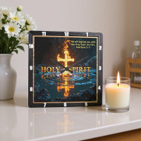 Flammenkreuz Wasser Reflexion Geist Matthäus 3:11