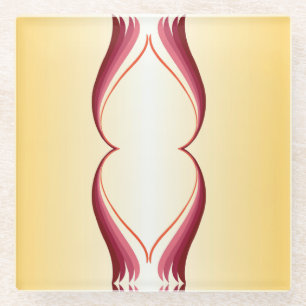 Flammenlilie Glasuntersetzer