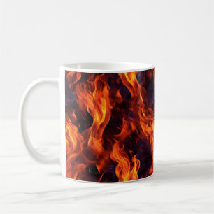 Flammenmuster Kaffeetasse
