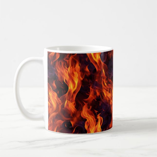 Flammenmuster Kaffeetasse (Links)