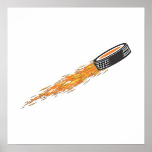 Flammenpuck Poster