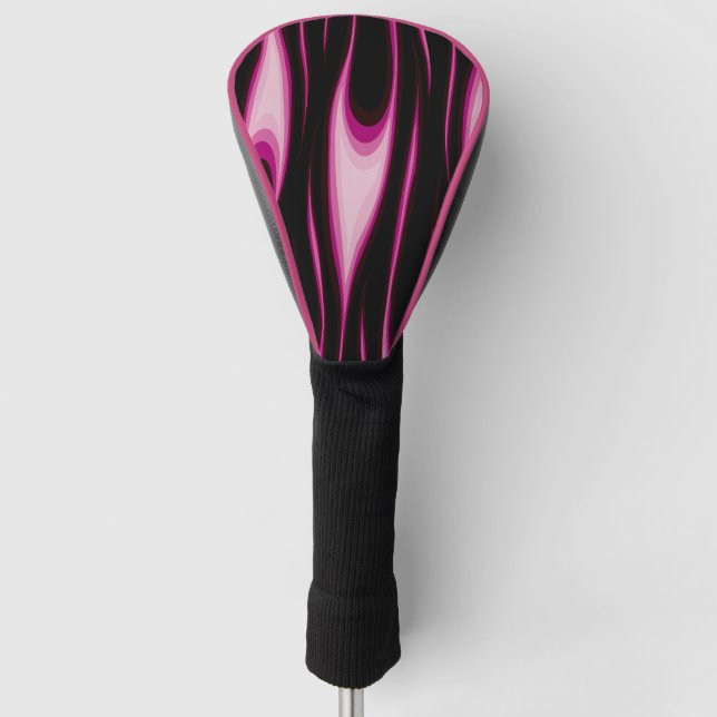 Flammenrosa Golf Head Cover Golf Headcover (Vorderseite)