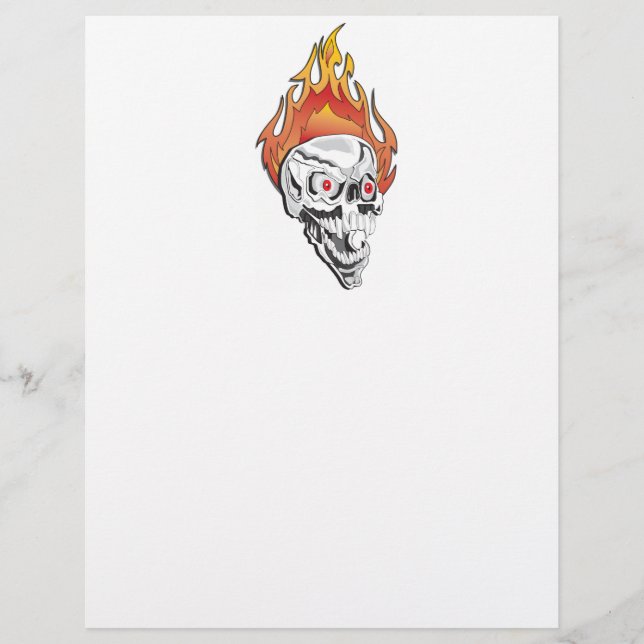 Flammenschädel (Vorderseite)