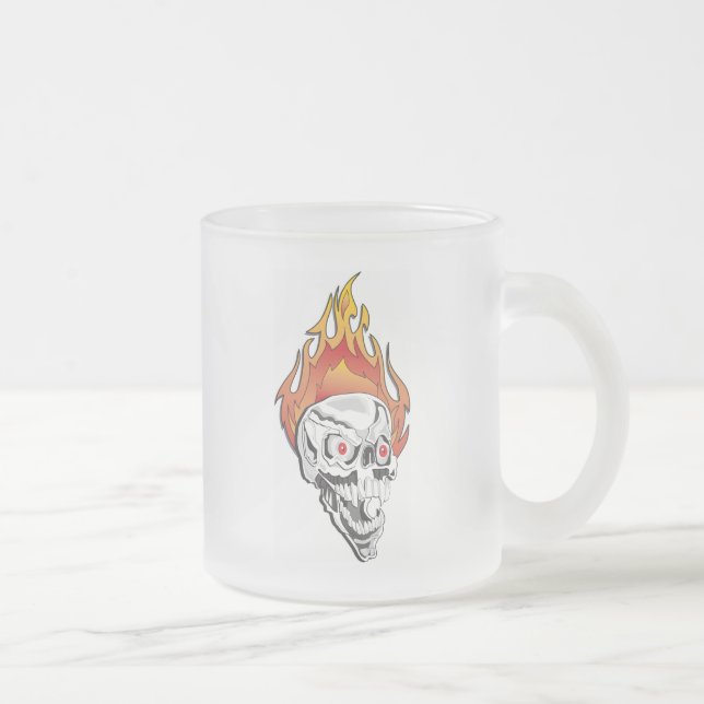 Flammenschädel Mattglastasse (Rechts)
