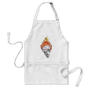 Flammenschädel Schürze
