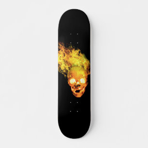 Flammenschädel Skateboard