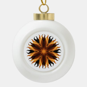 Flammenschmuck Keramik Kugel-Ornament