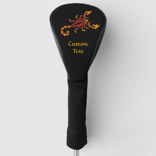 Flammenskorpion Golf Headcover (Vorderseite)