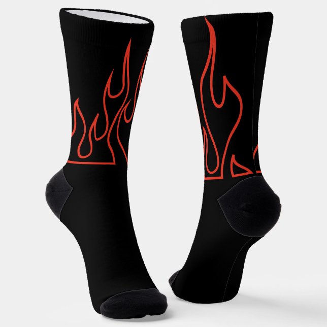 Flammensocken Socken (Gewinkelt)