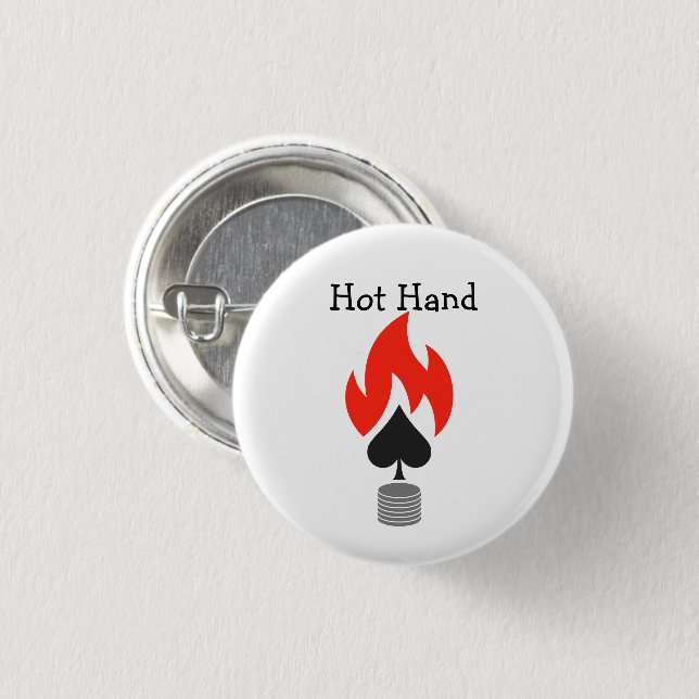 Flammenspade und Chips Button (Vorne & Hinten)