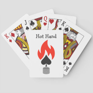 Flammenspade und Chips Spielkarten