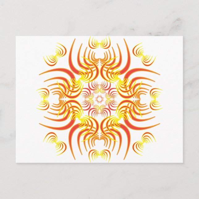 Flammenspikes Postkarte (Vorderseite)