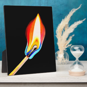 Flammensymbol für Leidenschaft, Energie & Kreativi Fotoplatte