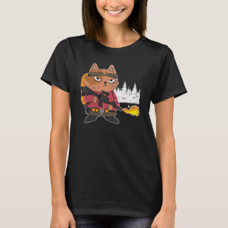 Flammenwerfer  Flamethrower Heiße Verbrennungskatz T-Shirt