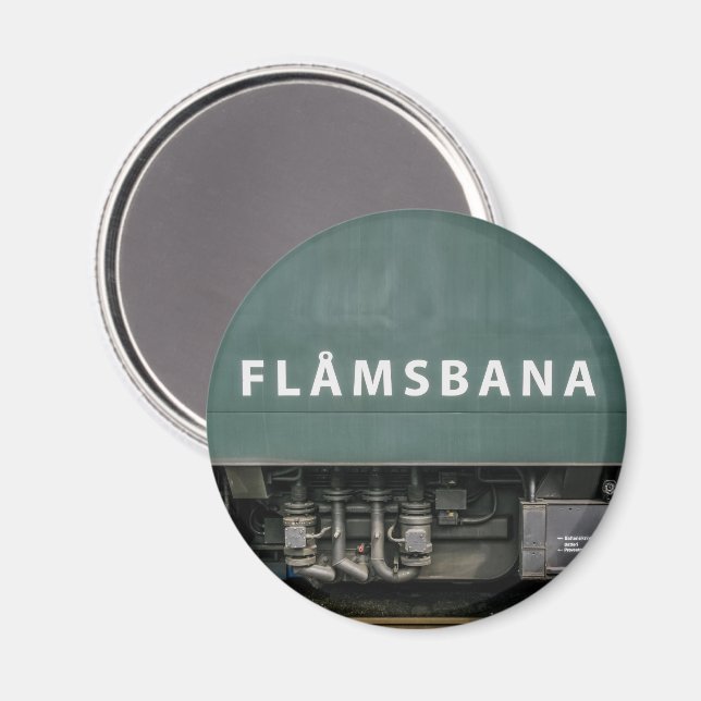 Flamsbana Norwegen Souvenir Magnet (Vorderseite/Rückseite)