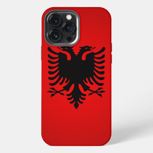 Flamuri i shqiperise iPhone hülle (Rückseite)