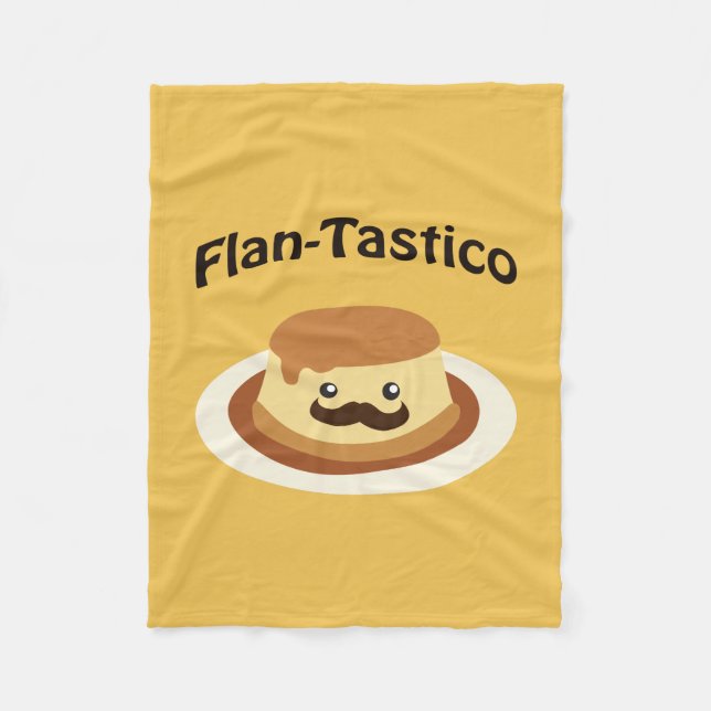 Flan-Tastico! Niedlich Flan Fleecedecke (Vorderseite)