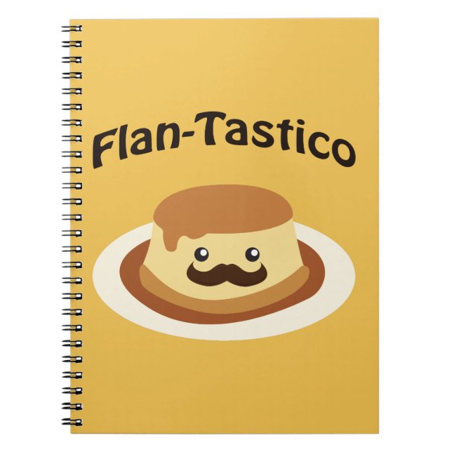 Flan-Tastico! Niedlich Flan Notizblock (Vorderseite)