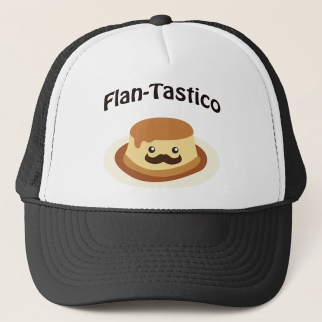 Flan-Tastico! Niedlich Flan Truckerkappe (Vorderseite)