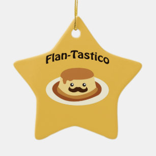 Flan-Tastico! Niedlicher Flan Keramikornament