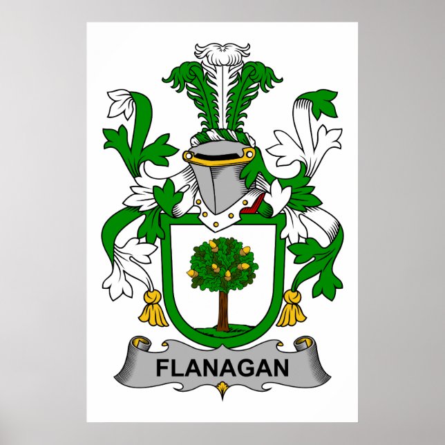 Flanagan-Familienwappen Poster (Vorne)