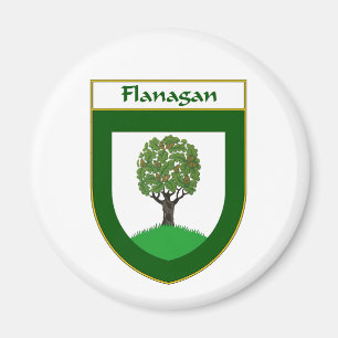 Flanagan-Wappen/Familienwappen Magnet