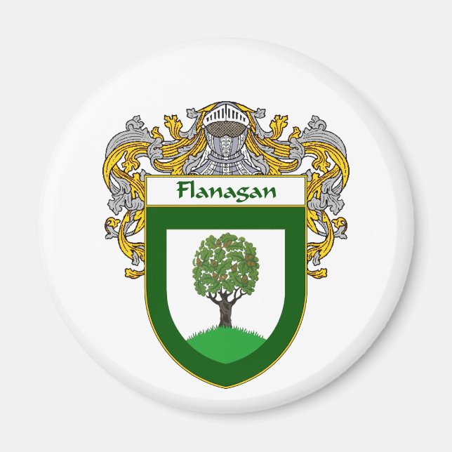 Flanagan-Wappen (gezapft) Magnet (Vorne)