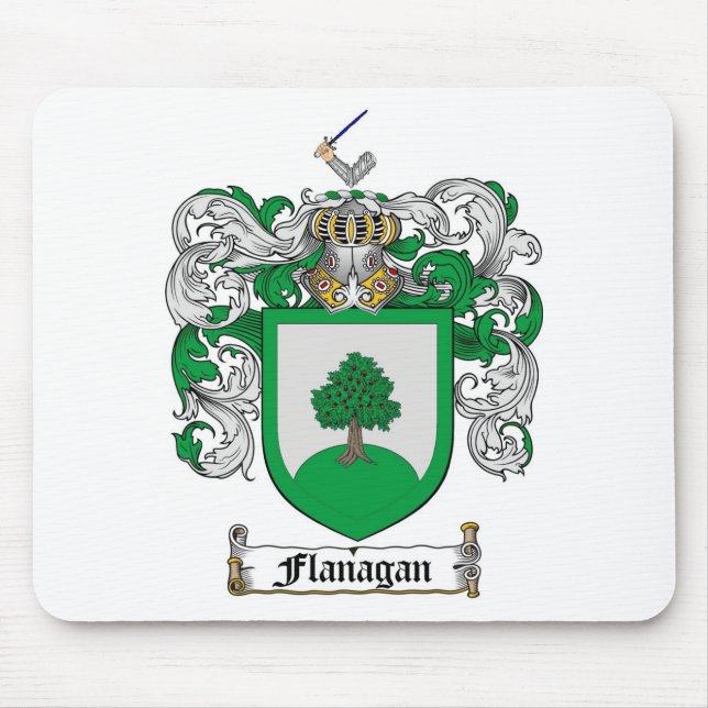 FLANAGANISCHES FAMILIENWAPPEN - FLANAGANISCHES WAL MOUSEPAD (Vorne)