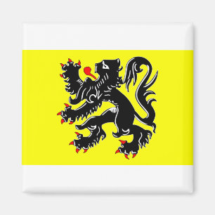 Flandern, Belgien Flagge Magnet