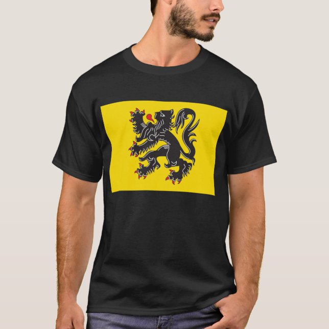 Flandern-Flaggen-T - Shirt (Vorderseite)