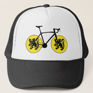 Flandern-Flaggenradfahren Truckerkappe