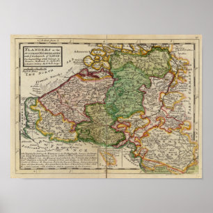 Flandern oder die österreichischen Niederlande Poster