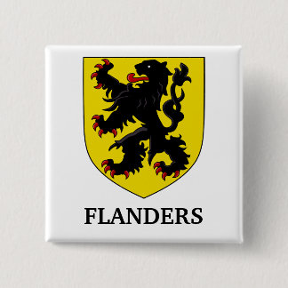 Flandern Wappen Heraldischer Löwe Button