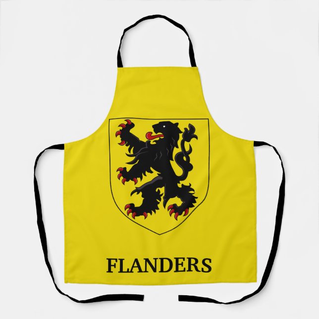 Flandern Wappen Heraldischer Löwe Schürze (Vorderseite)