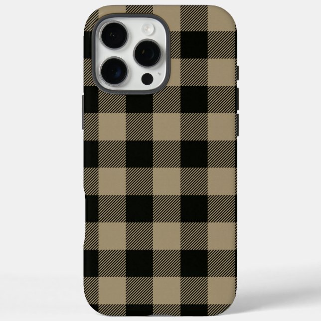 Flanell Karo rustikal/vintage  Case-Mate iPhone Hülle (Rückseite)