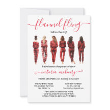 Flanell vor dem Ring-Junggeselinnen-Abschied