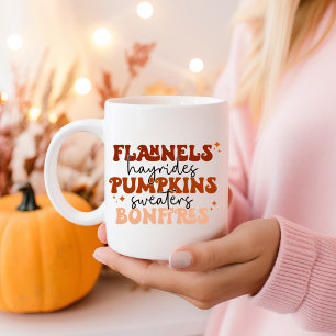 Flanellhemden Heuwagen Kürbisse Pullover Lagerfeue Kaffeetasse