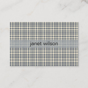 Flanellmuster Visitenkarte