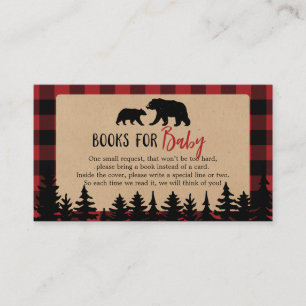 Flannel Adventure Bear Baby Shooting Books for Bab Visitenkarte