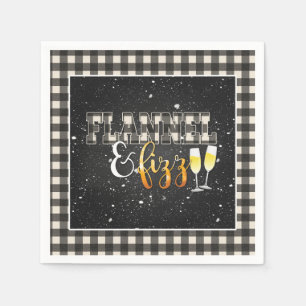 Flannel and Fizz Paper Napkin - White - Fizz Serviette