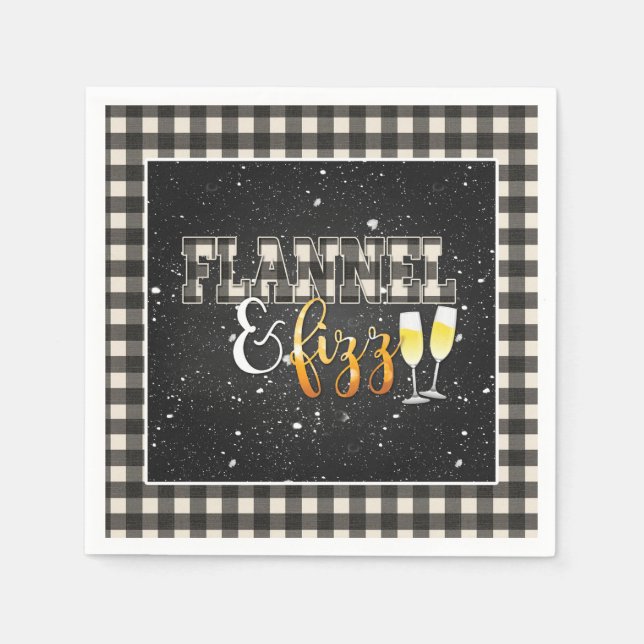Flannel and Fizz Paper Napkin - White - Fizz Serviette (Vorderseite)