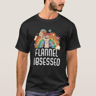 Flannel besessen Bisexueller Regenbogen Pride Bise T-Shirt
