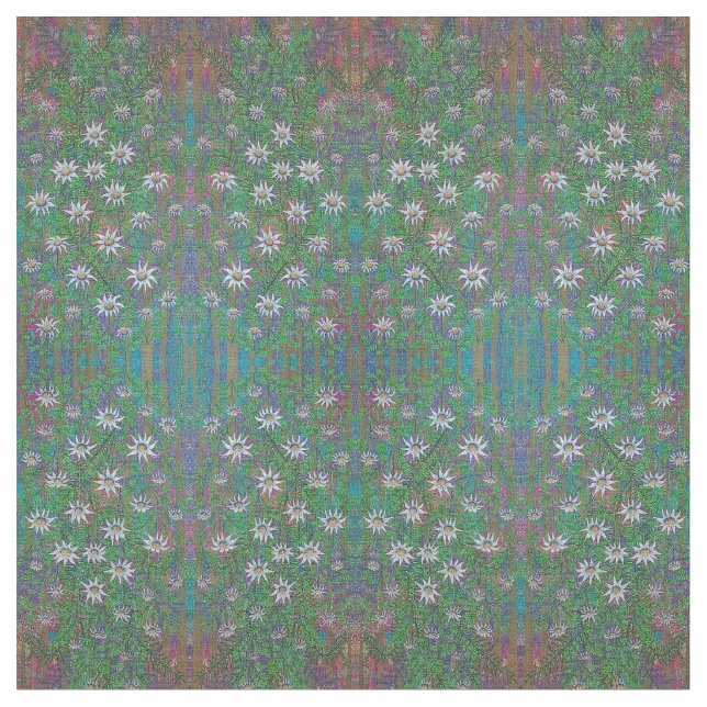 Flannel Blume gekämmtes Baumwollgewebe Stoff (Nahaufnahme)